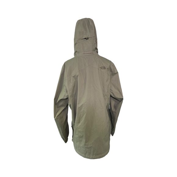 The North Face Women’s XXL Waterproof Windbreaker Jacket Olive Green Hooded - Picture 6 of 8